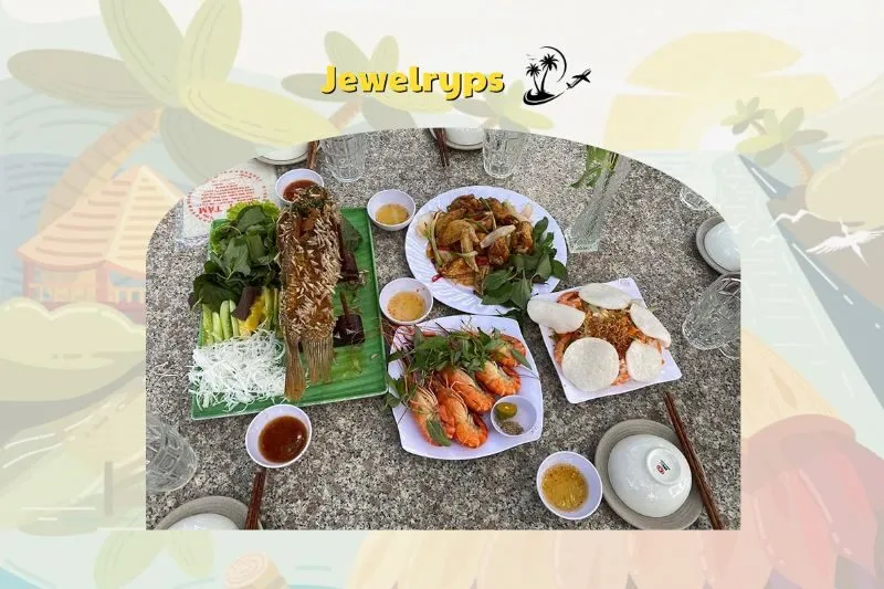 Ẩm thực tại khu du lịch Làng Bè