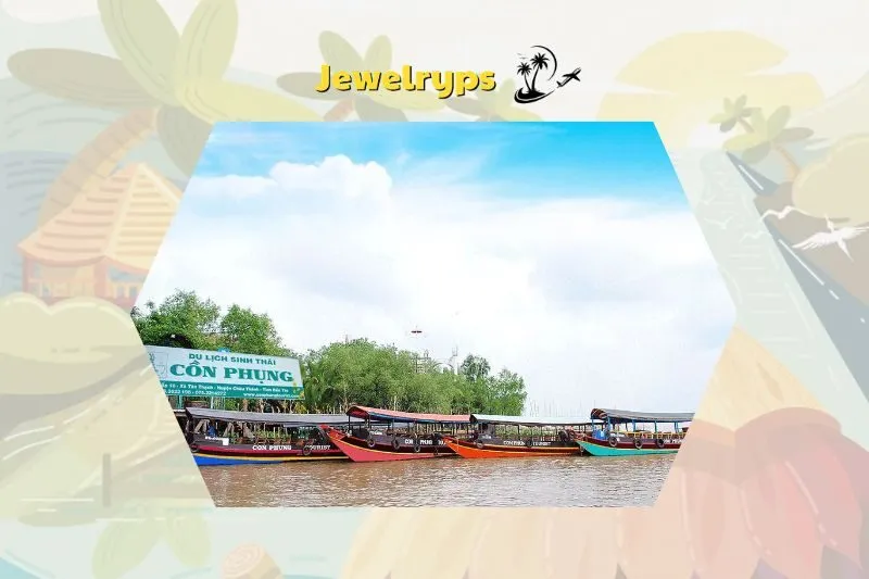 Di chuyển đến Khu du lịch Cồn Phụng